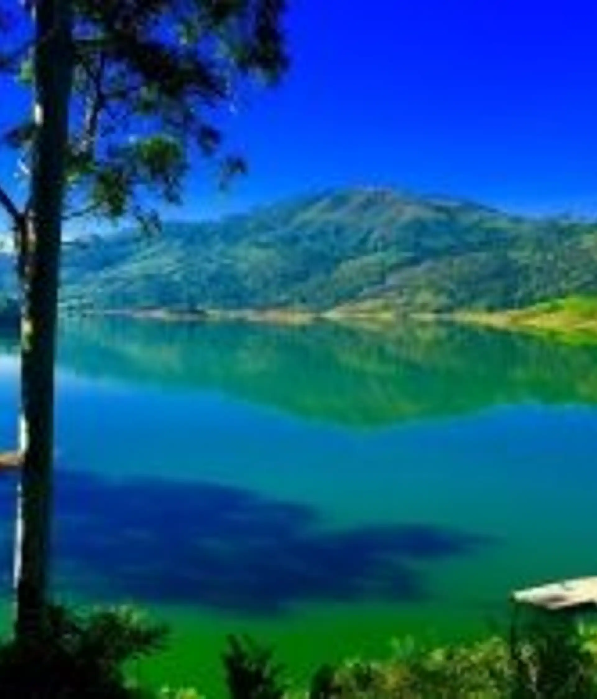 Travel in Asia - Castlereagh Reservoir in Sri Lanka on a clear day