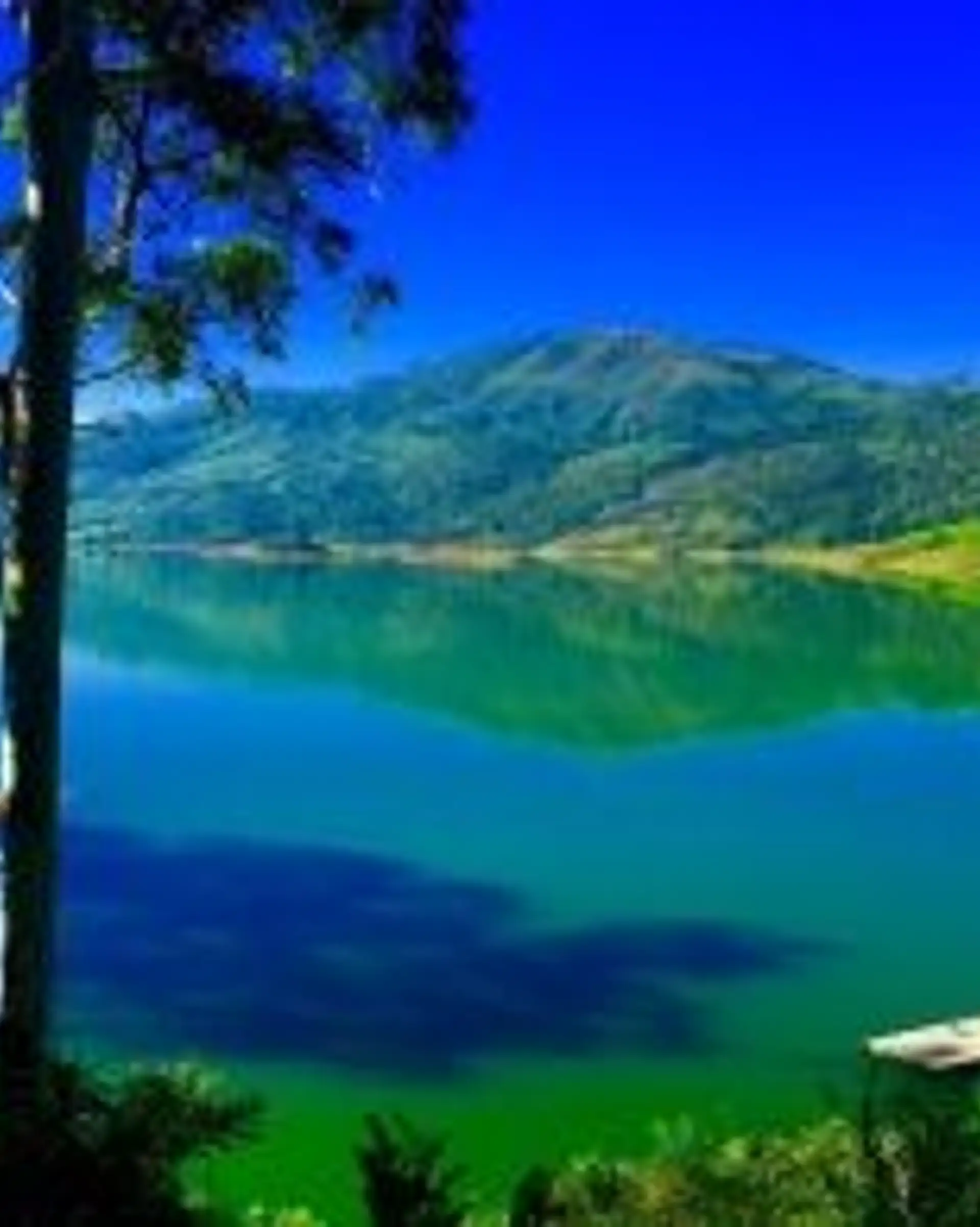 Travel in Asia - Castlereagh Reservoir in Sri Lanka on a clear day