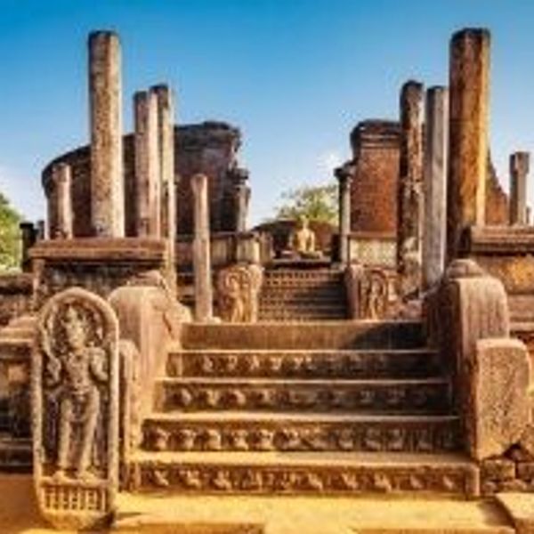 Travel in Asia - Ruins at the ancient capital of Polonnaruwa in Sri Lanka