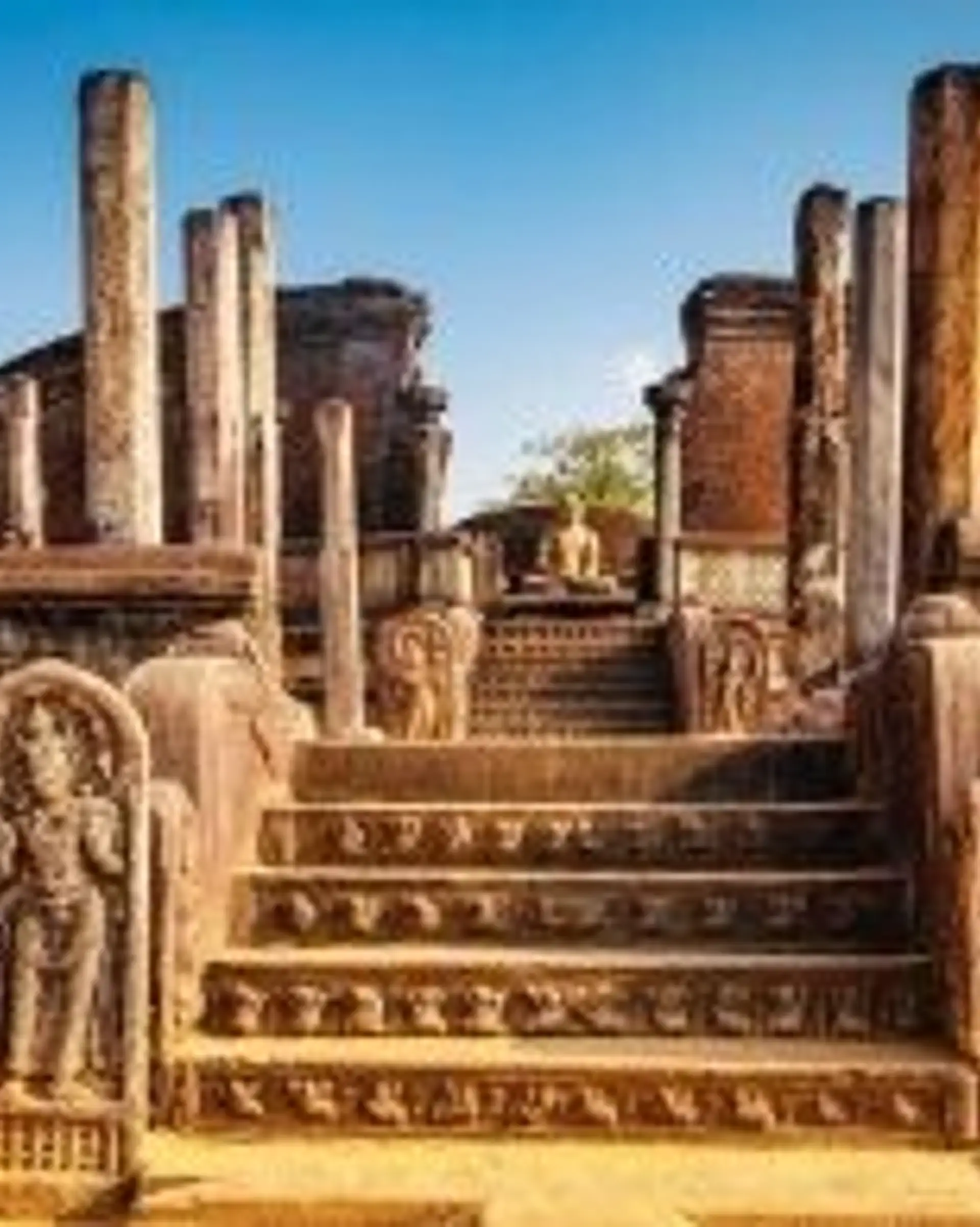 Travel in Asia - Ruins at the ancient capital of Polonnaruwa in Sri Lanka