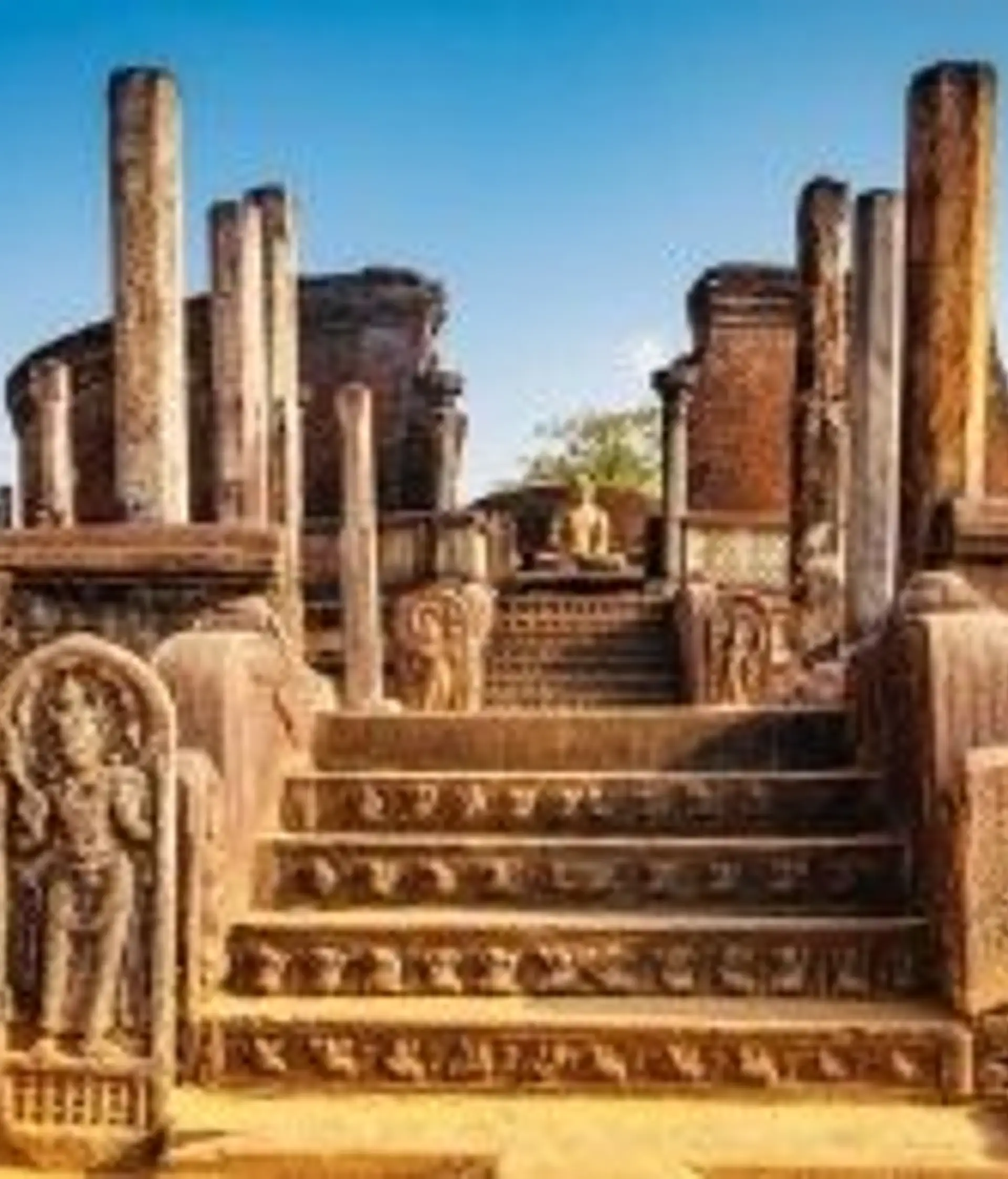 Travel in Asia - Ruins at the ancient capital of Polonnaruwa in Sri Lanka