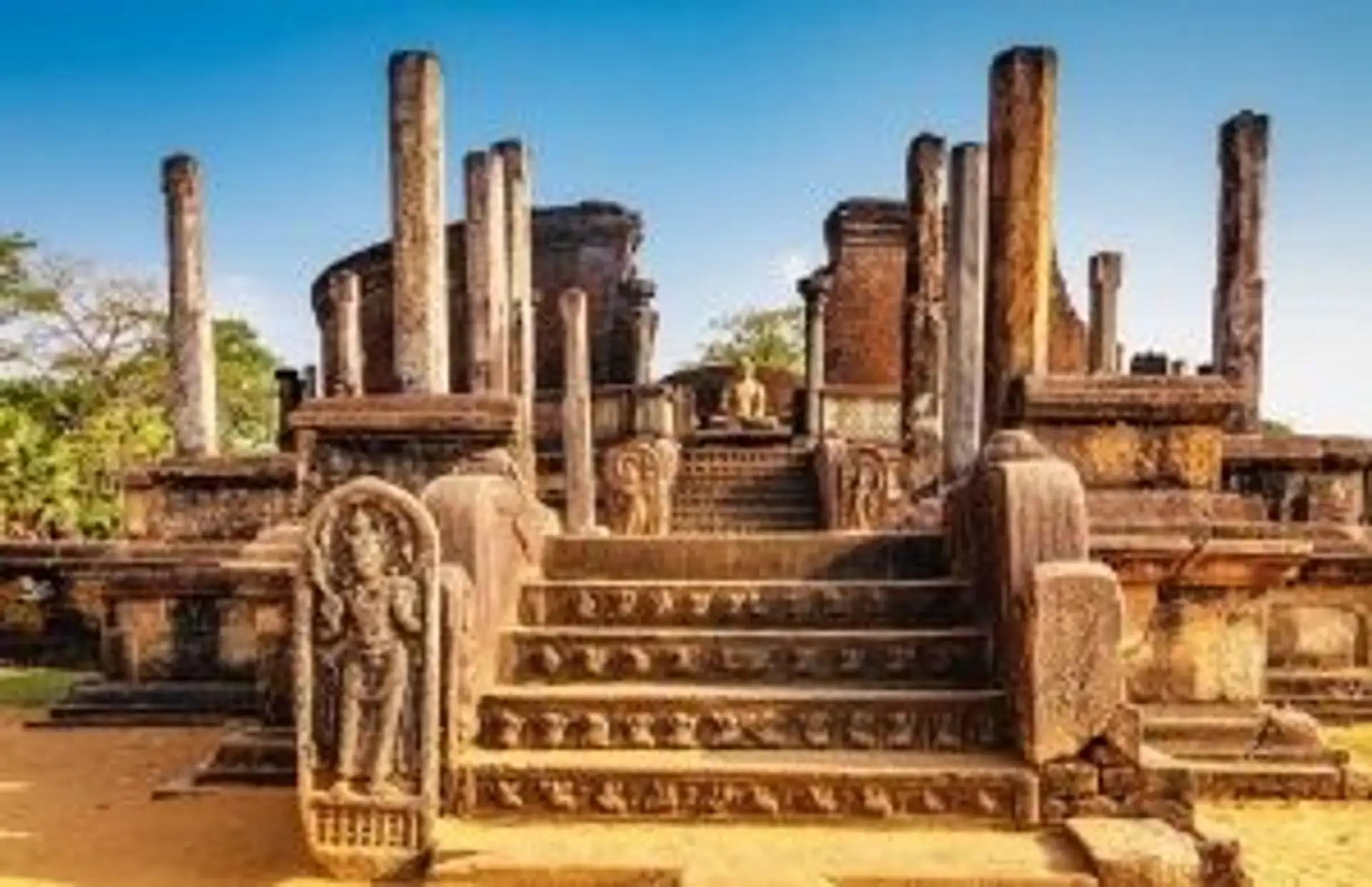 Travel in Asia - Ruins at the ancient capital of Polonnaruwa in Sri Lanka