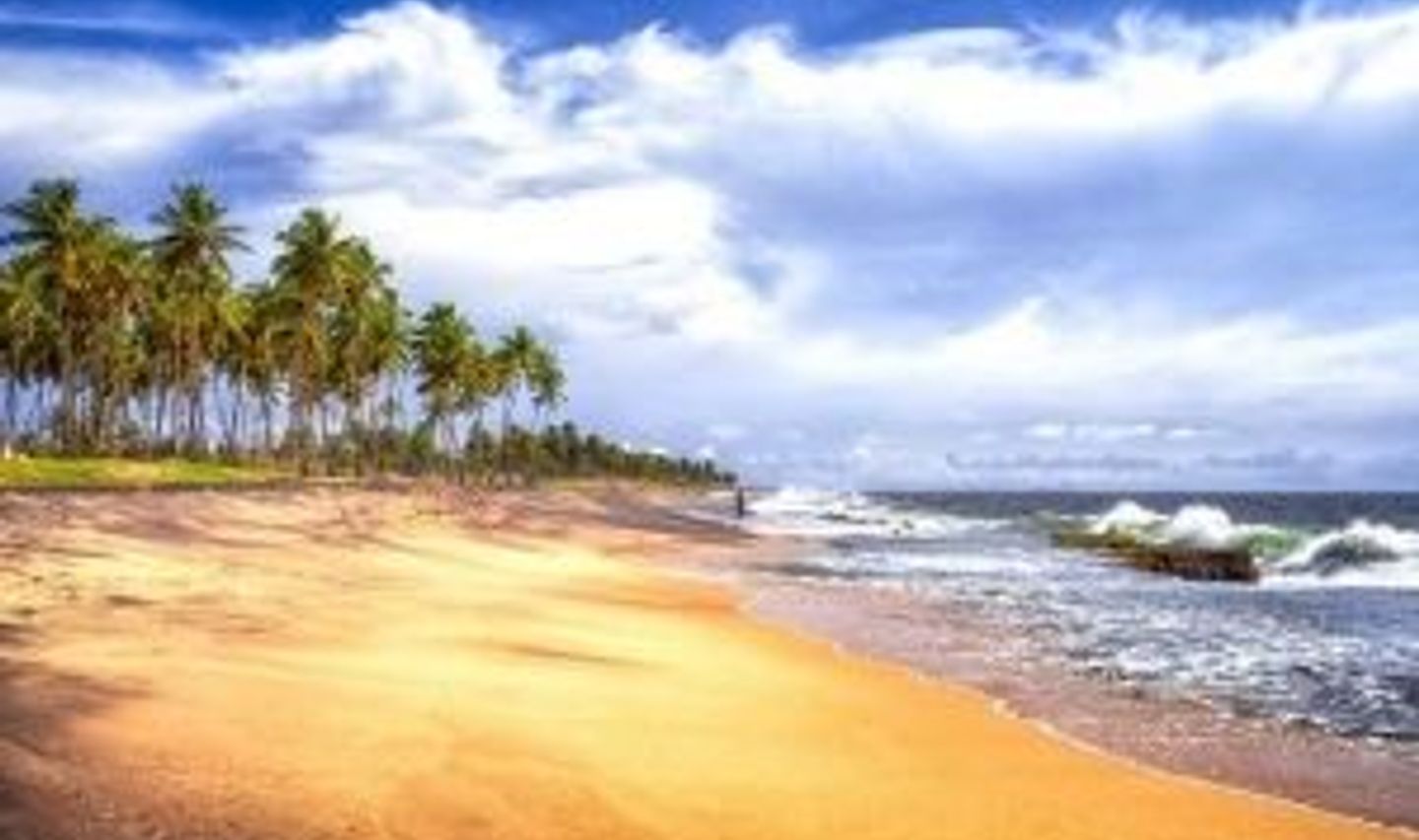 Travel in Asia - The white-sand Negombo Beach on Sri Lanka