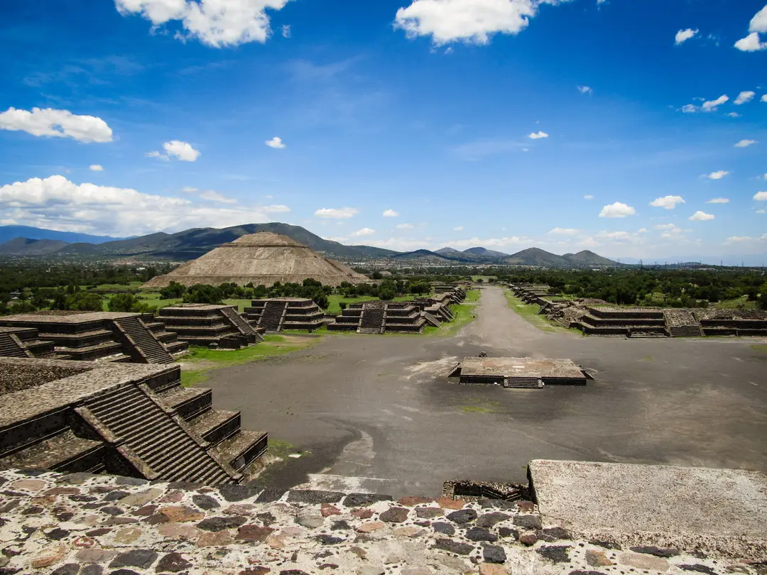 Les pyramides de Teotihuacán, près de Mexico.