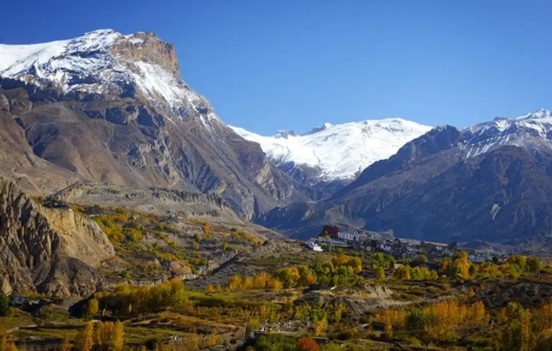 Paysage du circuit des Annapurnas au Népal