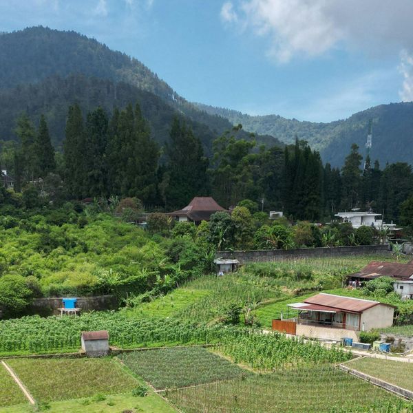 Vue panoramique sur Berastagi