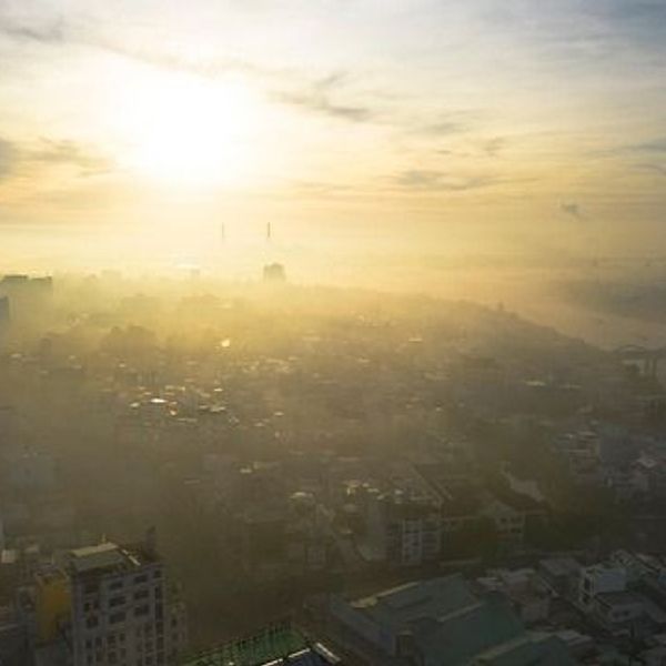 Sonnenaufgang in can tho vietnam